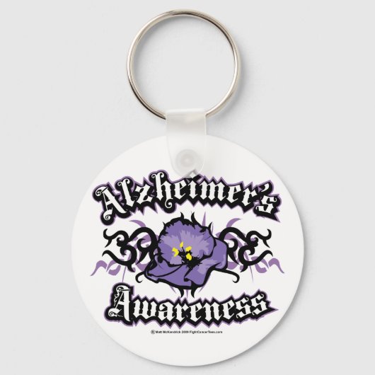 Alzheimer Tribal Violet Sleutelhanger (Voorkant)