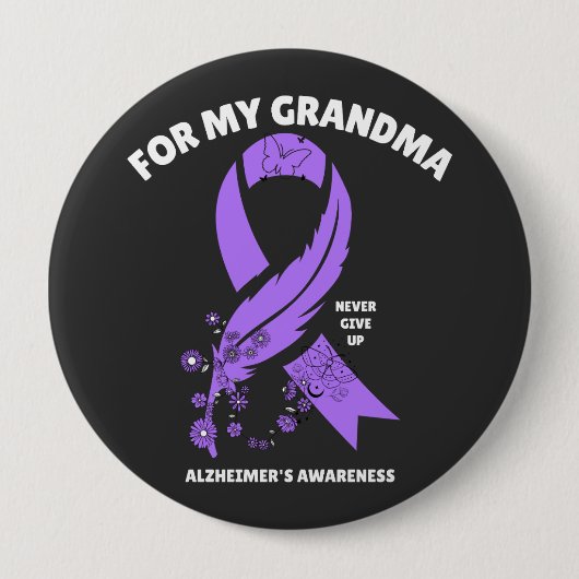 Alzheimer - Voor mijn oma Ronde Button 4,0 Cm (Voorkant)