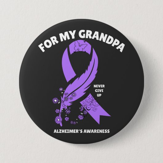 Alzheimer - Voor mijn opa Ronde Button 7,6 Cm (Voorkant)