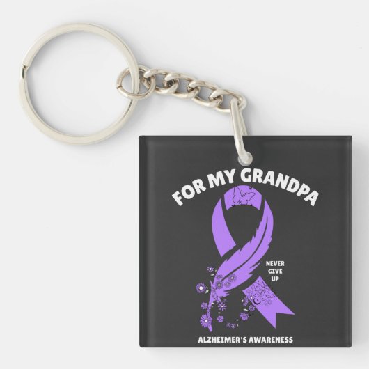Alzheimer - Voor mijn opa Sleutelhanger (Voorkant)