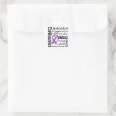 Alzheimer Ziekenhuisverzorgers Collage Ronde Sticker (Tas)