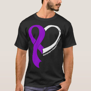Alzheimer Ziekte Bewustzijn Mensen Liefde Hart Rib T-shirt