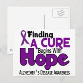 Alzheimer-ziekte HOPE 5 Briefkaart (Voorkant / Achterkant)