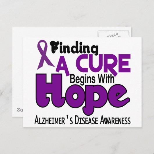 Alzheimer-ziekte HOPE 5 Briefkaart (Voorkant / Achterkant)