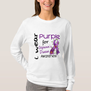 Alzheimer Ziekte Ik Draag Paars voor Bewustheid 43 T-shirt