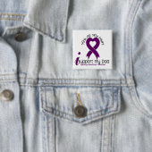 Alzheimer Ziekte Ik steun mijn vader Vierkante Button 5,1 Cm (In situ)