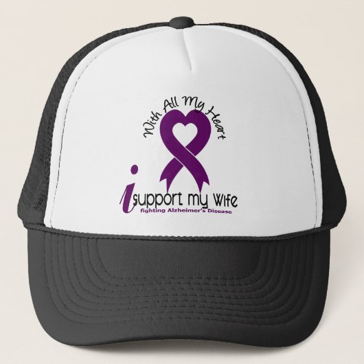 Alzheimer Ziekte Ik steun mijn vrouw Trucker Pet (Voorkant)