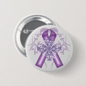 Alzheimer Ziekte & Pancreaskanker Maanden Ronde Button 5,7 Cm (Voorkant /achterkant)
