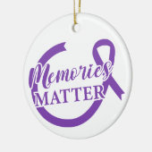 Alzheimerbewustzijn Herinneringen Tellen Keramisch Ornament (Links)