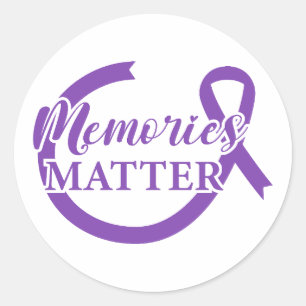 Alzheimerbewustzijn Herinneringen Tellen Ronde Sticker