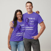 Alzheimerbewustzijn Paarse T-shirt (Unisex)