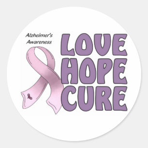 Alzheimerbewustzijn Ronde Sticker