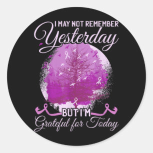 Alzheimerbewustzijn Ronde Sticker
