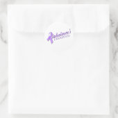 Alzheimerbewustzijn Ronde Sticker (Tas)