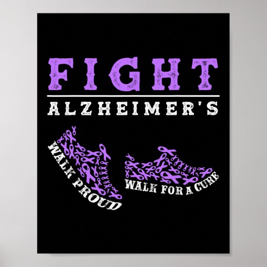 Alzheimerheimer Bewustzijn Heimer Warrior Mannen W Poster (Voorkant)
