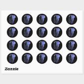 Alzheimerheimers en bewustmaking ronde sticker (Vel)