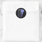 Alzheimerheimers en bewustmaking ronde sticker (Tas)