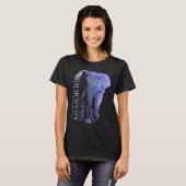 Alzheimerheimers en bewustmaking t-shirt (Voorkant volledig)