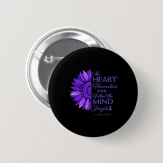 Alzheimerheimers en bewustmaking vrouwen ronde button 5,7 cm (Voorkant /achterkant)