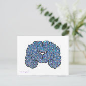 Alzheimer's Awareness Briefkaart - Blue (Staand voorkant)