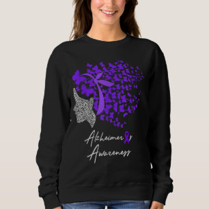Alzheimer's Awareness Butterfly Swirl & Word Art Trui