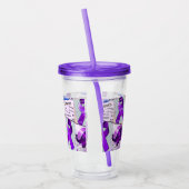 Alzheimer's Awareness Collage Acryl Drinkbeker (Links)