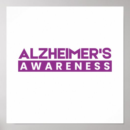 Alzheimer's Awareness Dementia Poster (Voorkant)