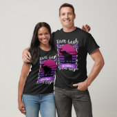 Alzheimer's Awareness Elephant Retro Sunset Purple T-shirt (Unisex)