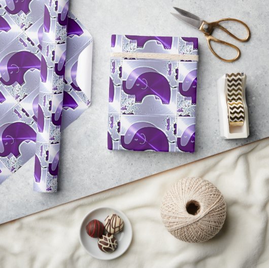Alzheimer's Awareness Elephants Cadeaupapier (Crafts)
