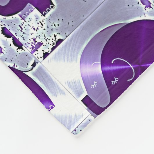 Alzheimer's Awareness Elephants Fleece Deken (Hoek)