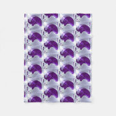Alzheimer's Awareness Elephants Fleece Deken (Voorkant)