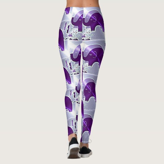 Alzheimer's Awareness Elephants Leggings (Achterkant)
