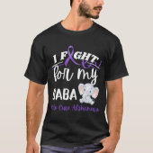 Alzheimer's Awareness I Fight Baba Alzheimer's Ele T-shirt (Voorkant)