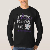 Alzheimer's Awareness I Fight For Avo Alzheimer's  T-shirt (Voorkant)