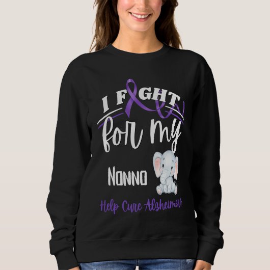 Alzheimer's Awareness I Fight For Nonno Alzheimer' Trui (Voorkant)