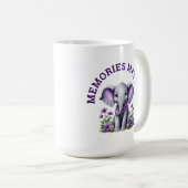 Alzheimer's Awareness Memories Matter Elephant Koffiemok (Voorkant rechts)
