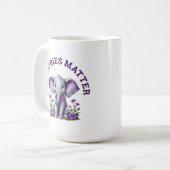 Alzheimer's Awareness Memories Matter Elephant Koffiemok (Voorkant links)