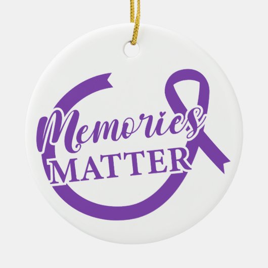 Alzheimer's Awareness Memories Matter Keramisch Ornament (Voorkant)