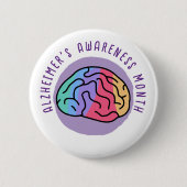 Alzheimer's Awareness Month Ronde Button 5,7 Cm (Voorkant)