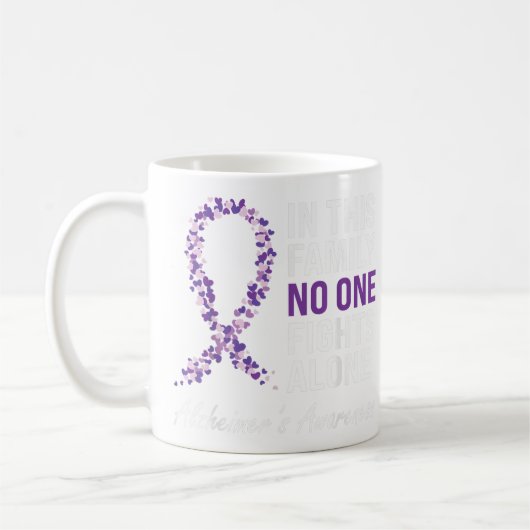 Alzheimer's Awareness Paarse Ribbon Dementia Mam D Koffiemok (Links)