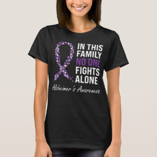 Alzheimer's Awareness Paarse Ribbon Dementia Mam D T-shirt