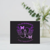 Alzheimers Awareness Paarse Vlinders Briefkaart 2 (Staand voorkant)