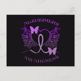 Alzheimers Awareness Paarse Vlinders Briefkaart 2