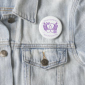 Alzheimers Awareness Paarse Vlinders Button 2 (In situ)