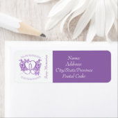 Alzheimers Awareness Paarse Vlinders Labels (Insitu)