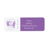 Alzheimers Awareness Paarse Vlinders Labels (Voorkant)