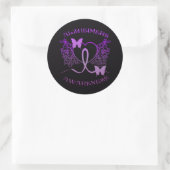 Alzheimers Awareness Paarse Vlinders Stickers 2 (Tas)