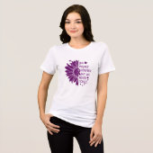 Alzheimer's Awareness Ribbon Alzheimer Day Tri-Blend Shirt (Voorkant volledig)