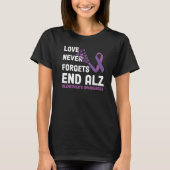 Alzheimer's Awareness Ribbon Purple Butterflies T-shirt (Voorkant)
