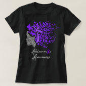 Alzheimer's Awareness Shirt Alzheimers Purple Butt (Design voorkant)